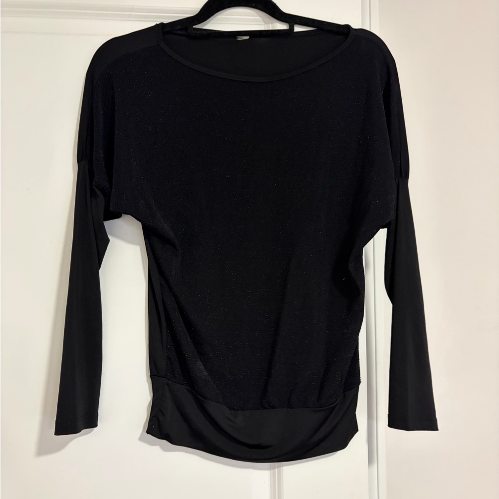 Black long sleeve with sparkly details